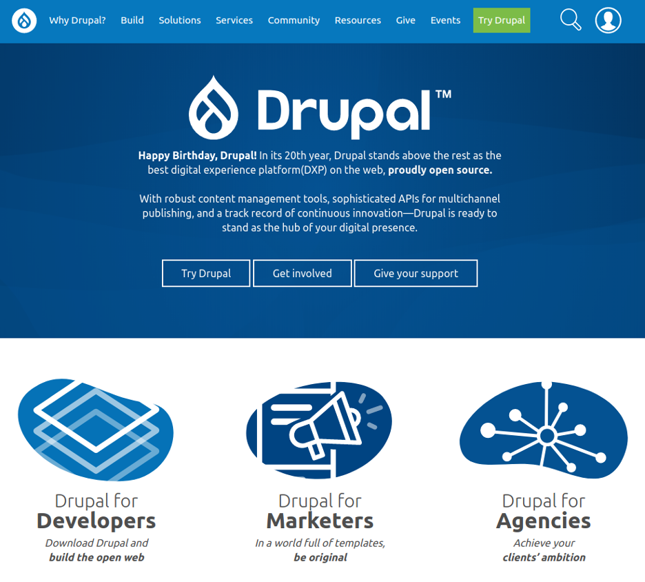 Drupal screenshot